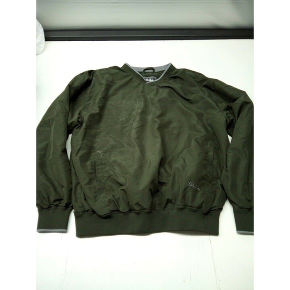 Cabela's Mens Windbreaker Jacket Size Large Tall Grey V Neck Pullover - Picture 1 of 5